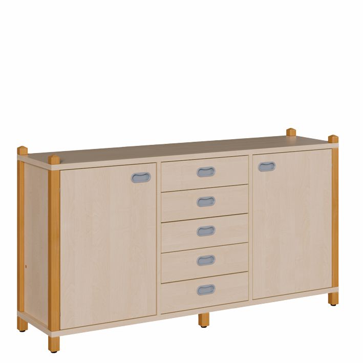 ST Raumteilerschrank 80 cm, Schübe/2 Türen